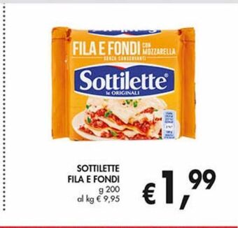 Supermercato Coal Sottilette fila e fondi offerta