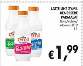 Supermercato Coal Latte uht zymil benessere parmalat offerta