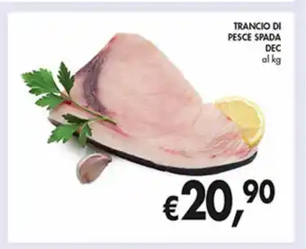 Supermercato Coal Trancio di pesce spada dec offerta