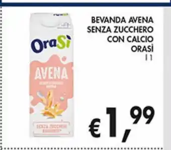 Supermercato Coal Bevanda avena senza zucchero con calcio orasì offerta