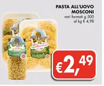Coal City Pasta all'uovo mosconi offerta