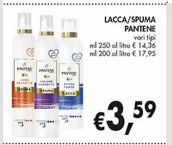 Supermercato Coal Lacca/spuma pantene offerta