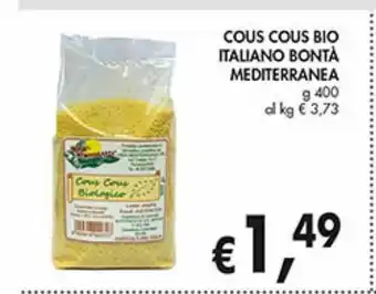 Supermercato Coal Cous cous bio italiano bontà mediterranea offerta