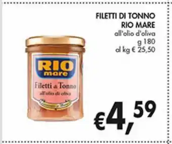 Supermercato Coal Filetti di tonno rio mare offerta