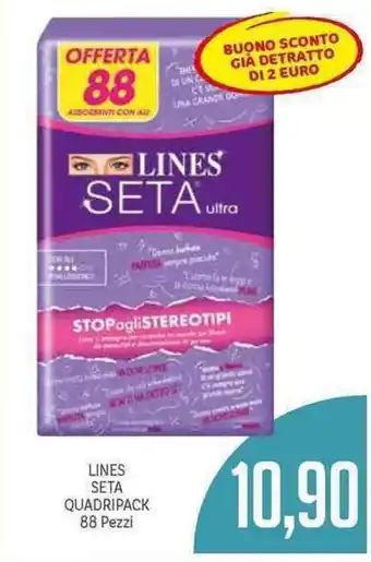 Supermercati Piccolo Lines Seta Quadripack 88 Pezzi offerta