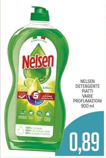 Supermercati Piccolo Nelsen Detergente Piatti Varie Profumazioni 900ml offerta
