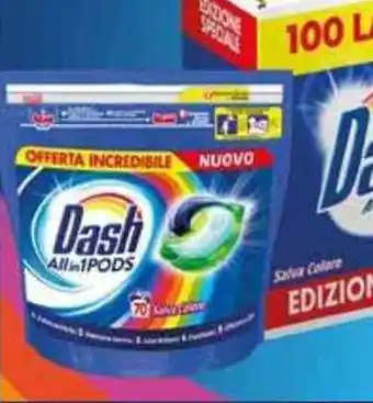 Supermercati Piccolo Dash All in 1 Pods 70 Pezzi offerta