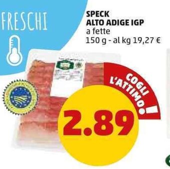 PENNY Speck Alto Adige IGP a fette 150 g offerta
