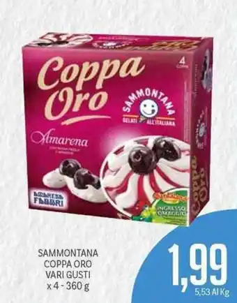Supermercati Piccolo Sammontana Coppa Oro Vari Gusti x 4 360g offerta