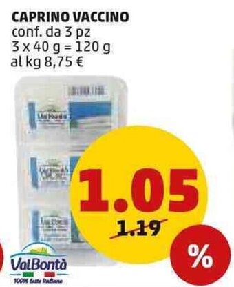 PENNY Caprino Vaccino conf. da 3 pz 3 x 40 g offerta
