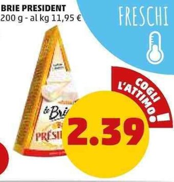 PENNY Brie President 200 g offerta