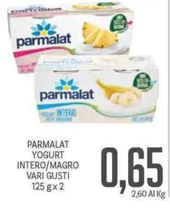 Supermercati Piccolo Parmalat Yogurt Intero/Magro Vari Gusti 125gx2 offerta