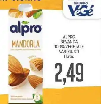 Supermercati Piccolo Alpro Brevanda 100% Vegetale Vari Gusti 1 Litro offerta