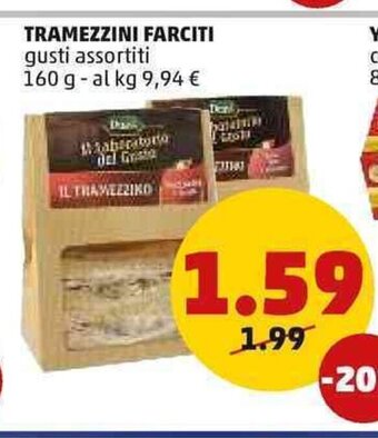 PENNY Tramezzini Farciti gusti assortiti 160 g offerta