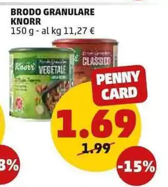 PENNY Knorr Brodo Granulare 150 g offerta