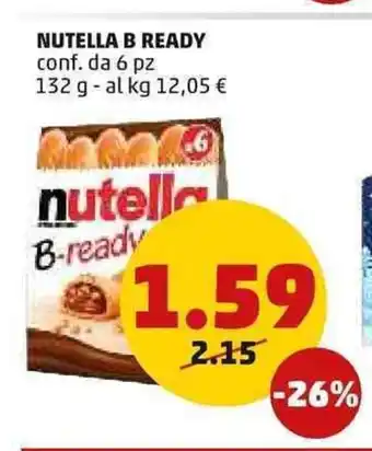 PENNY Nutella B Ready conf. da 6 pz 132 g offerta