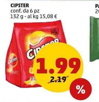 PENNY Cipster conf. da 6 pz 132 g offerta