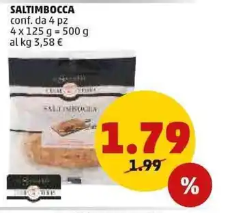 PENNY Saltimbocca conf. da 4 pz 4x125 g = 500 g offerta