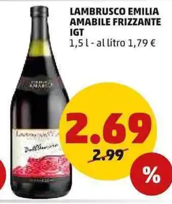 PENNY Lambrusco Emilia Amabile Frizzante IGT 1,5 L offerta