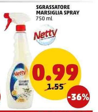 PENNY Sgrassatore Marsiglia Spray 750 ml offerta