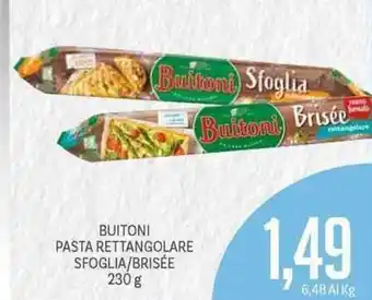 Supermercati Piccolo Buitoni Pasta Rettangolare Sfoglia/Brisée 230g offerta