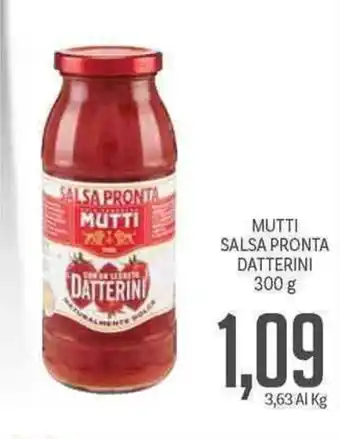 Supermercati Piccolo Mutti Salsa Pronta Datterini 300g offerta