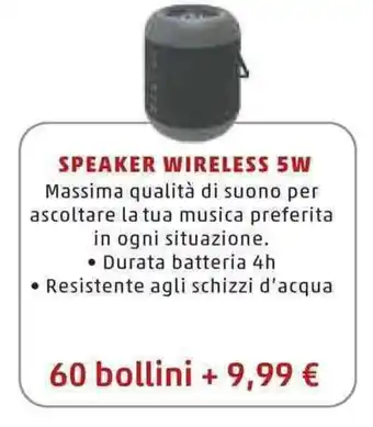 PENNY Speaker Wireless 5W offerta