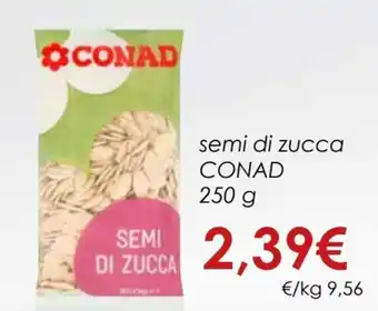 Conad Conad Semi di Zucca 250 g offerta