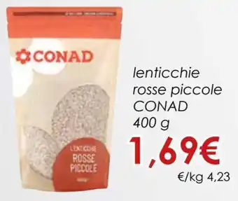 Conad Lenticchie Rosse Piccole 400 g