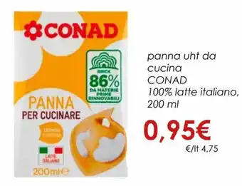 Conad Panna UHT da Cucina 200 ml