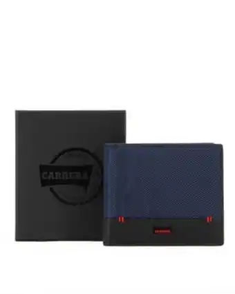 Globo Moda Portafoglio uomo blu con ribaltina, portaspicci e portacarte - carrera offerta