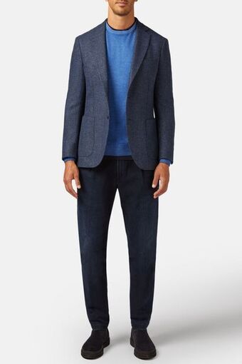 Avio wool micro patterned jacket