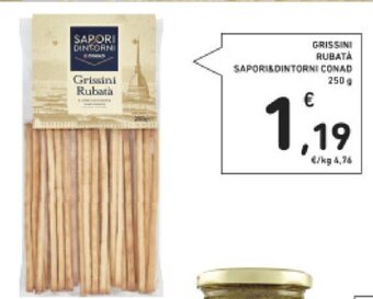 Conad Sapori&Dintorni Conad Grissini Rubatà 250 g offerta