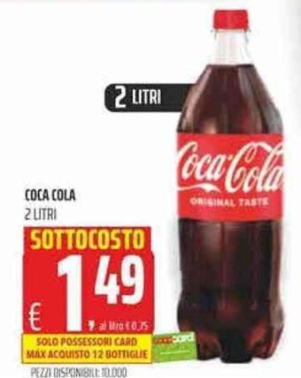 Coop Coca Cola 2 litri offerta