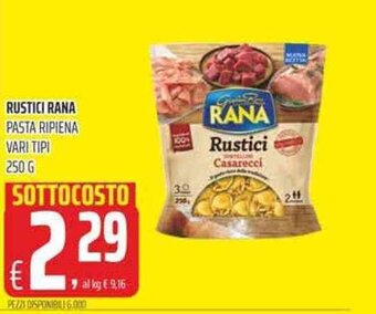 Coop Rustici Rana Pasta Ripiena vari tipi 250 g offerta