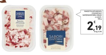 Conad Sapori & Dintorni Conad Pancetta Affumicata o Guanciale 100 g offerta