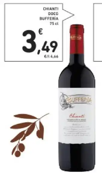 Conad Chianti DOCO Bufferia 75 cl offerta