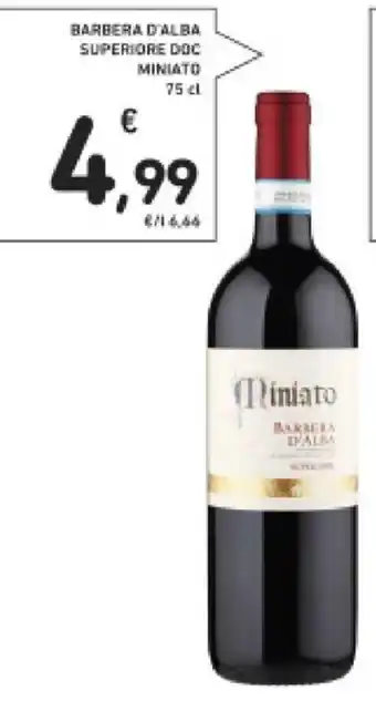 Conad Miniato Barbera D'Alba Superiore DOC 75 cl offerta