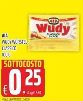 Coop AIA Wudy Würstel Classico 100 g offerta