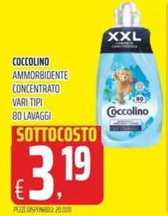 Coop Coccolino Ammorbidente Concentrato vari tipi 80 lavaggi offerta