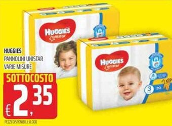 Coop Huggies Pannolini Unistar varie misure offerta
