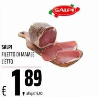 Coop Salpi Filetto di Maiale offerta