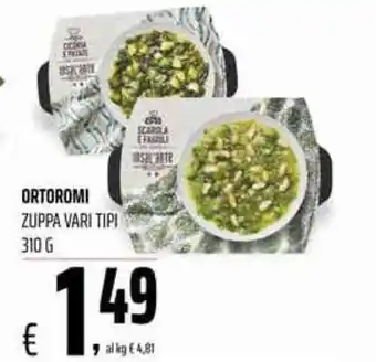 Coop Ortoromi Zuppa vari tipi 310 g offerta