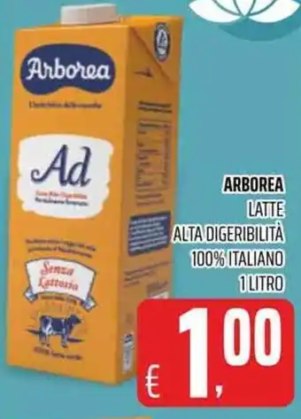 Coop Arborea Latte Alta Digeribilità 100% Italiano 1 litro offerta