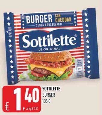 Coop Sottilette Burger 185 g offerta
