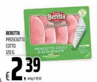Coop Beretta Prosciutto Cotto 120 g offerta