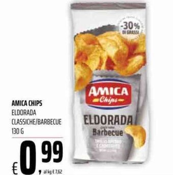 Coop Amica Chips Eldorada Classiche/Barbecue 130 g offerta