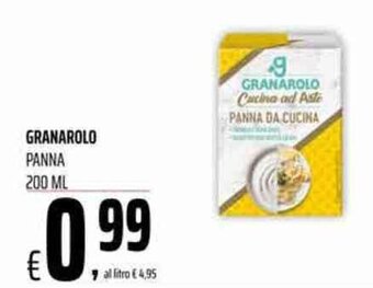 Coop Granarolo Panna 200 ml offerta