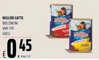 Coop Miglior Gatto Bocconcini vari tipi 400 g offerta