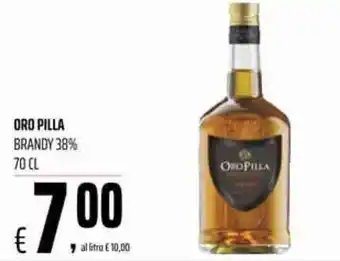 Coop Oro Pilla Brandy 38% 70 cl offerta